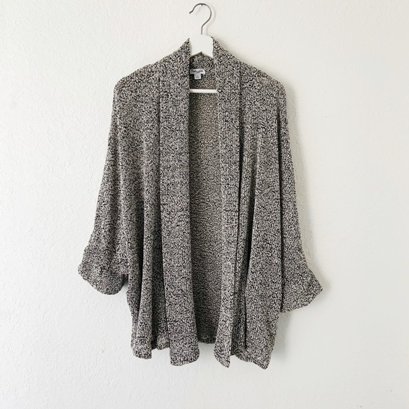 Splendid Cardigan Open Front Marled Dolman Sleeve Large - Picture 2 of 8